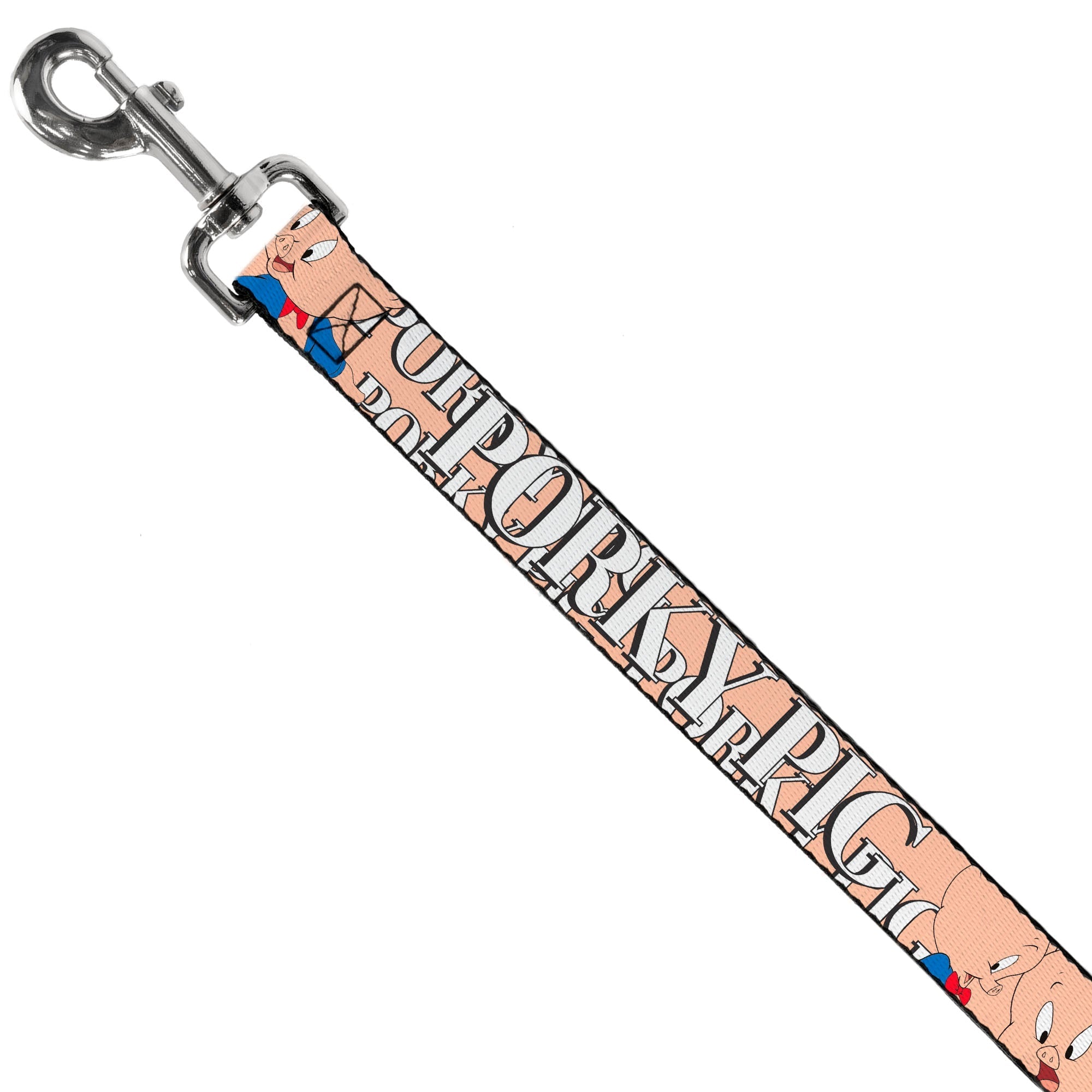 Dog Leash - PORKY PIG w/Poses Pink