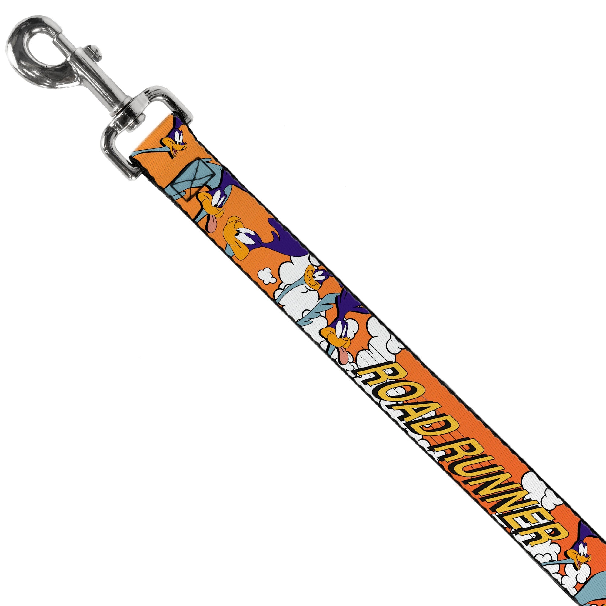 Dog Leash - ROAD RUNNER w/Road Runner Poses Orange - HT Animal Supply