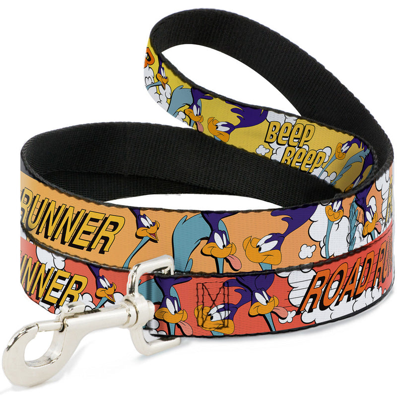 Dog Leash - ROAD RUNNER w/Road Runner Poses Orange - HT Animal Supply
