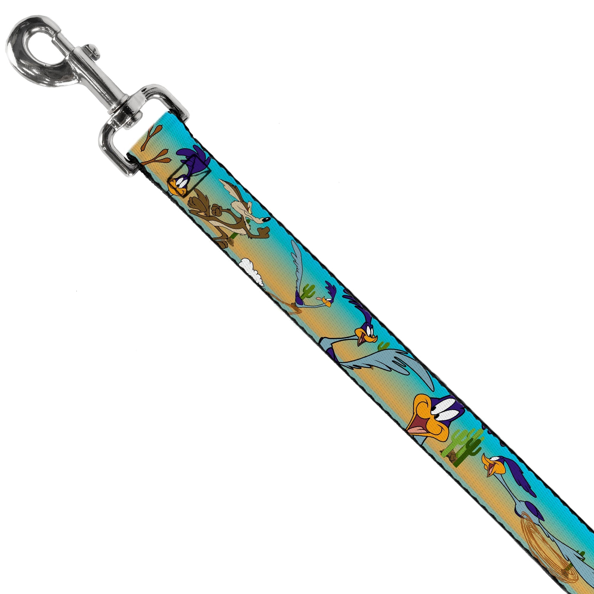 Dog Leash - Road Runner/Wile E. Coyote Scene1 Brown Fade