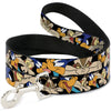 Buckle-Down Looney Tunes Road Runner & Wile E. Coyote Expressions Stacked Dog Leash