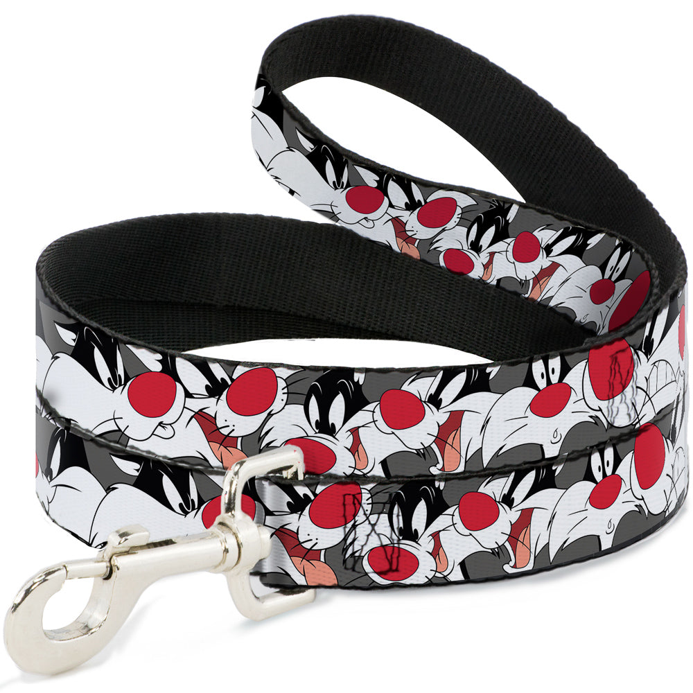Dog Leash - Sylvester the Cat Expressions Gray 