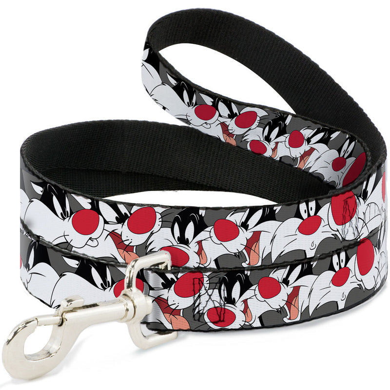 Dog Leash - Sylvester the Cat Expressions Gray 