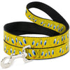 Dog Leash - Tweety Bird Expressions Yellow