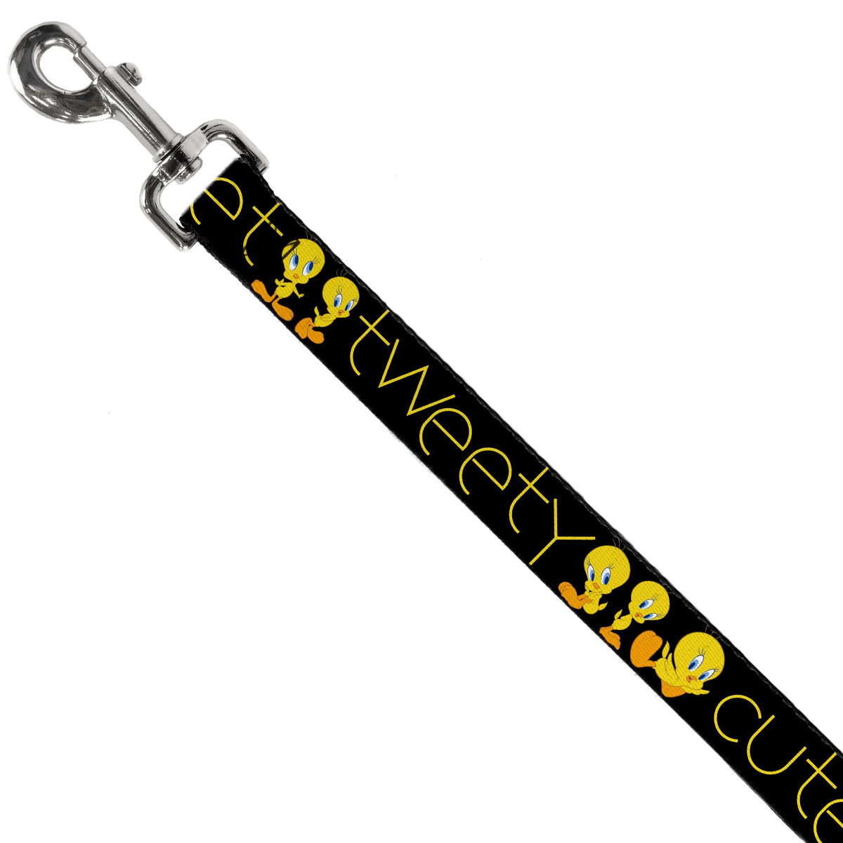 Dog Leash - Tweety Bird Poses CUTE AND SWEET Black/Yellow 