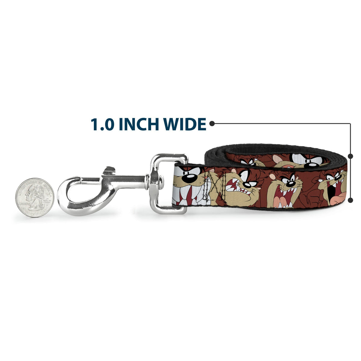 Dog Leash - Tasmanian Devil Expressions Brown 