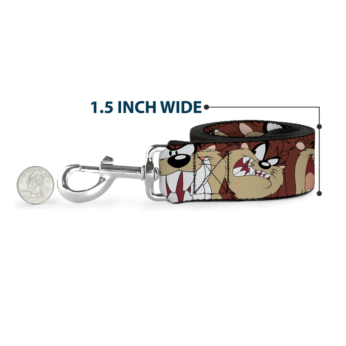 Dog Leash - Tasmanian Devil Expressions Brown 