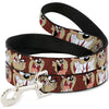 Buckle-Down Looney Tunes Tasmanian Devil Expressions Dog Leash