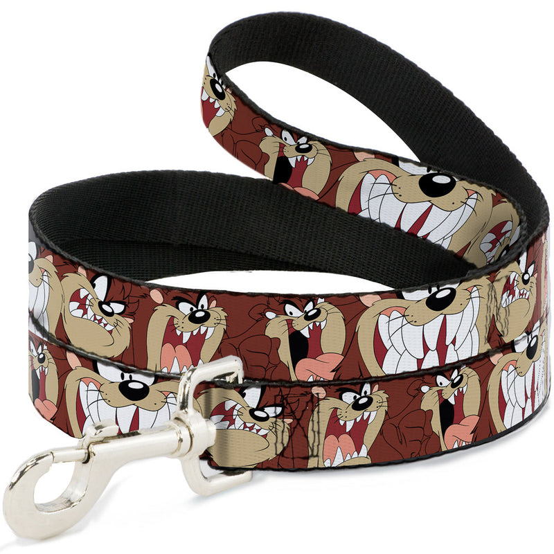 Dog Leash - Tasmanian Devil Expressions Brown 