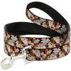 Dog Leash - Tasmanian Devil Vortex Poses Stacked Black