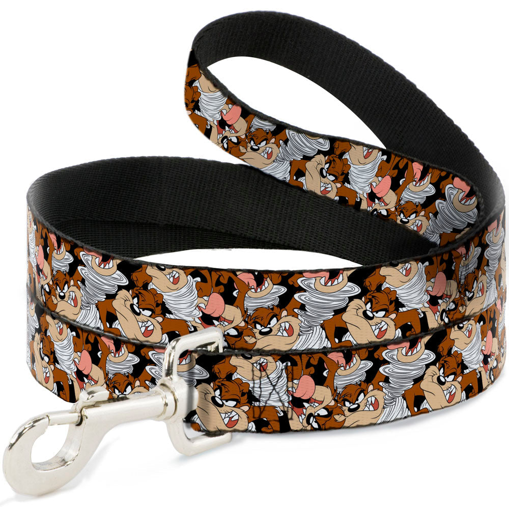 Dog Leash - Tasmanian Devil Vortex Poses Stacked Black