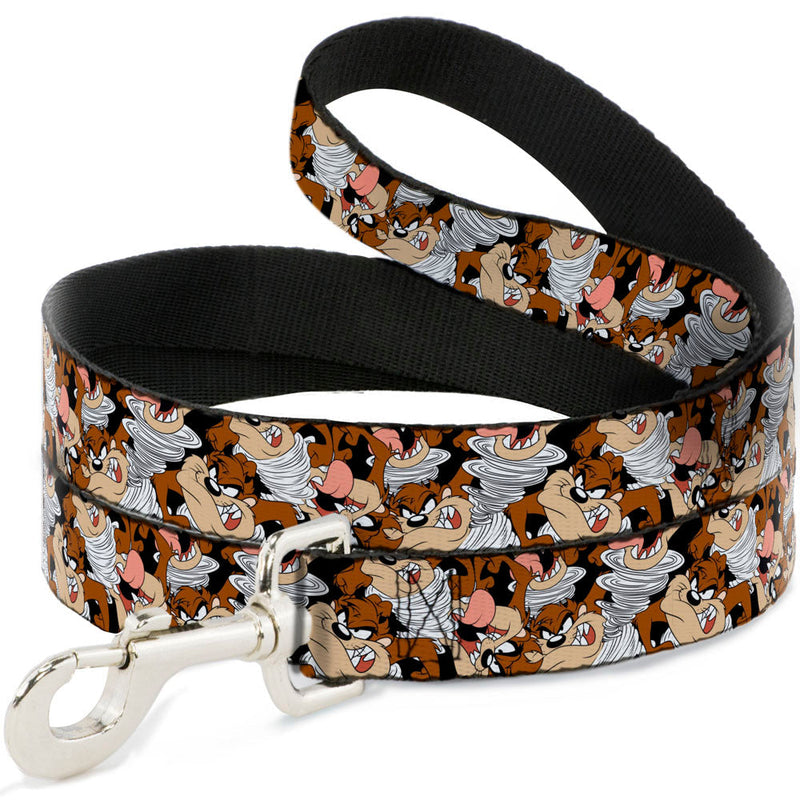 Dog Leash - Tasmanian Devil Vortex Poses Stacked Black
