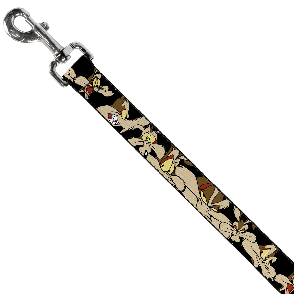 Dog Leash - Wile E. Coyote Expressions Black 