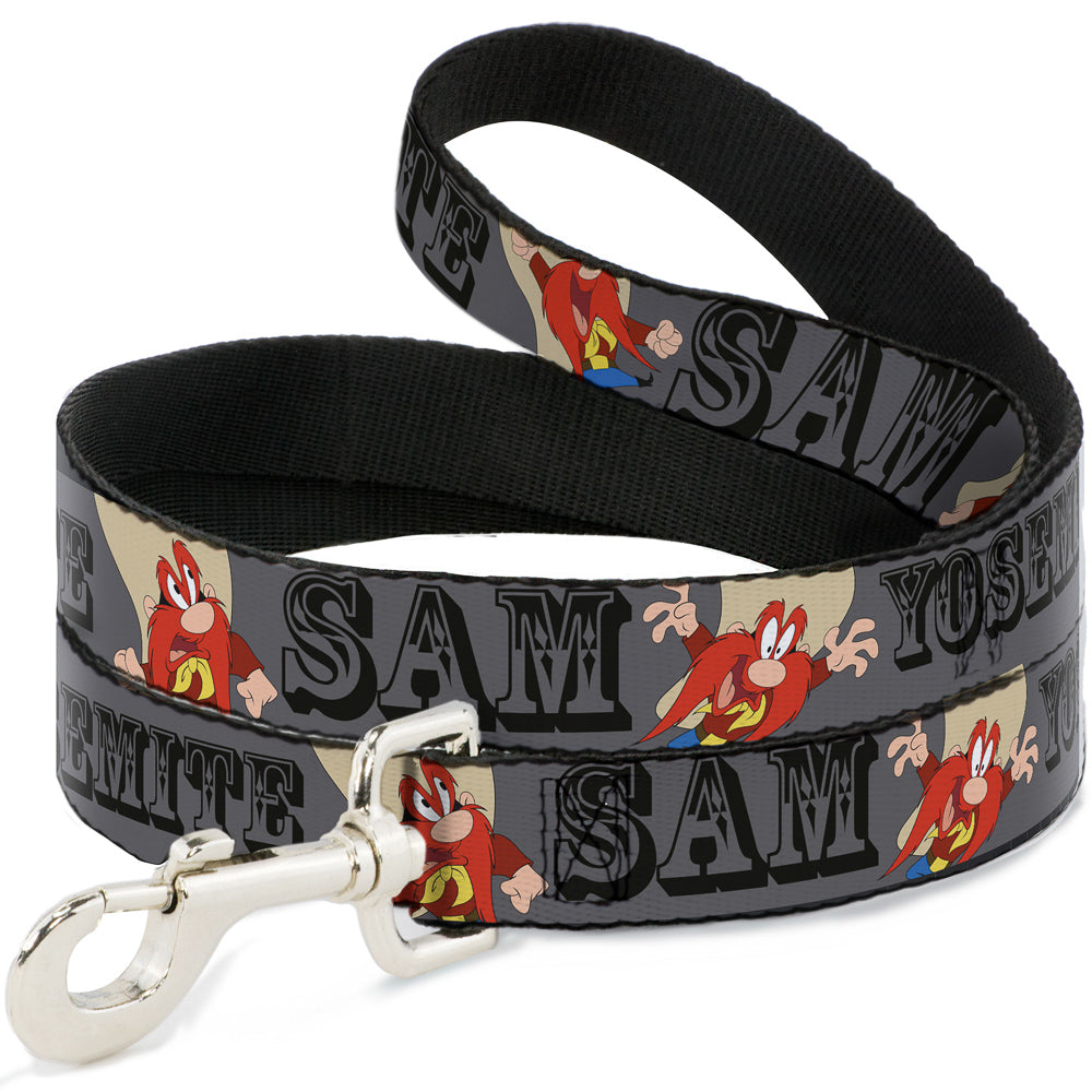Dog Leash - YOSEMITE SAM w/Poses Gray 