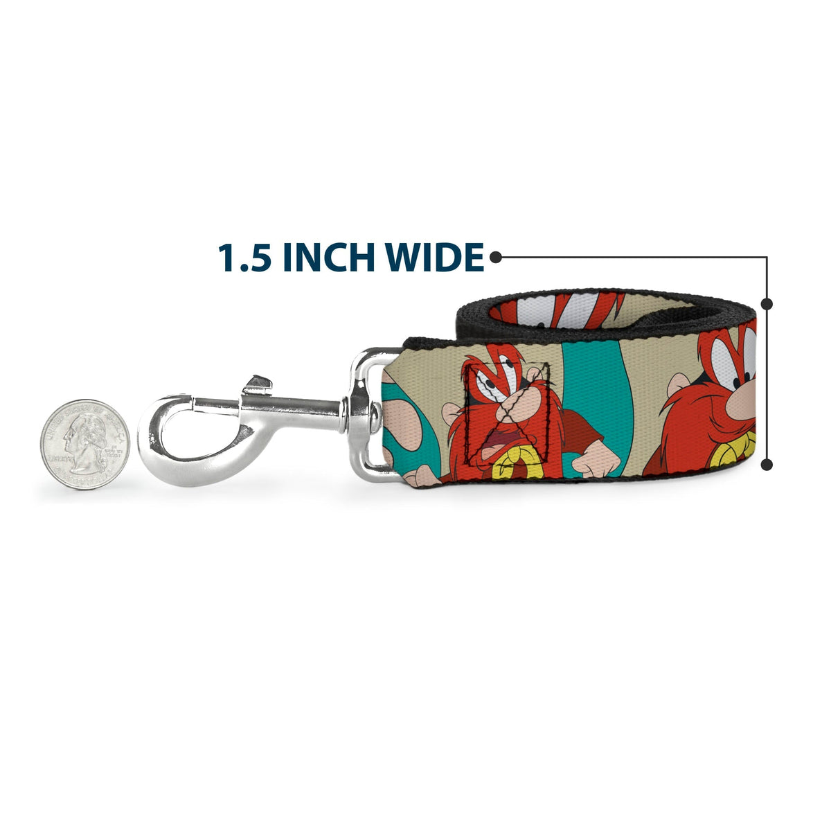 Dog Leash - Yosemite Sam Poses Turquoise 