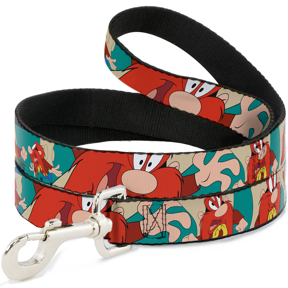 Dog Leash - Yosemite Sam Poses Turquoise 