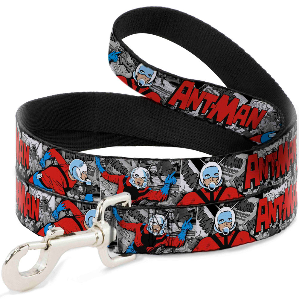 Dog Leash - Classic ANT-MAN 3-Poses/Comic Stacked Grays/Black/Red 