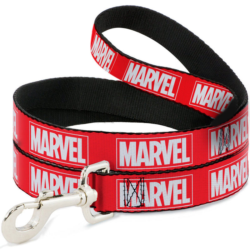 Dog Leash - MARVEL Red Brick Logo Red/White 