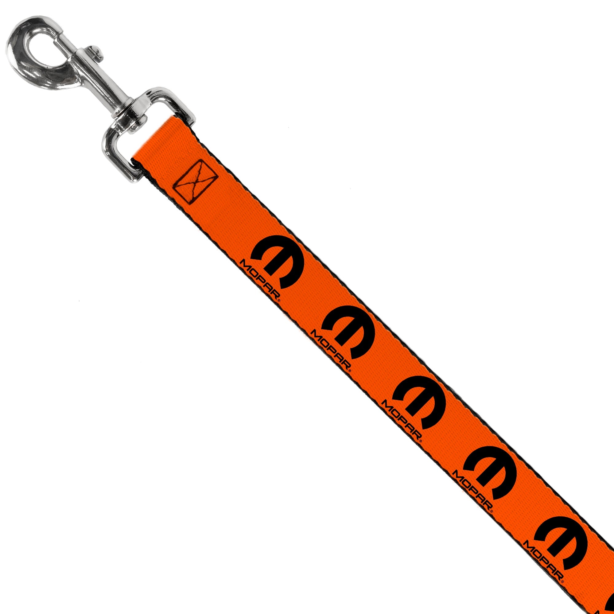 Dog Leash - MOPAR Logo Repeat Orange/Black - HT Animal Supply