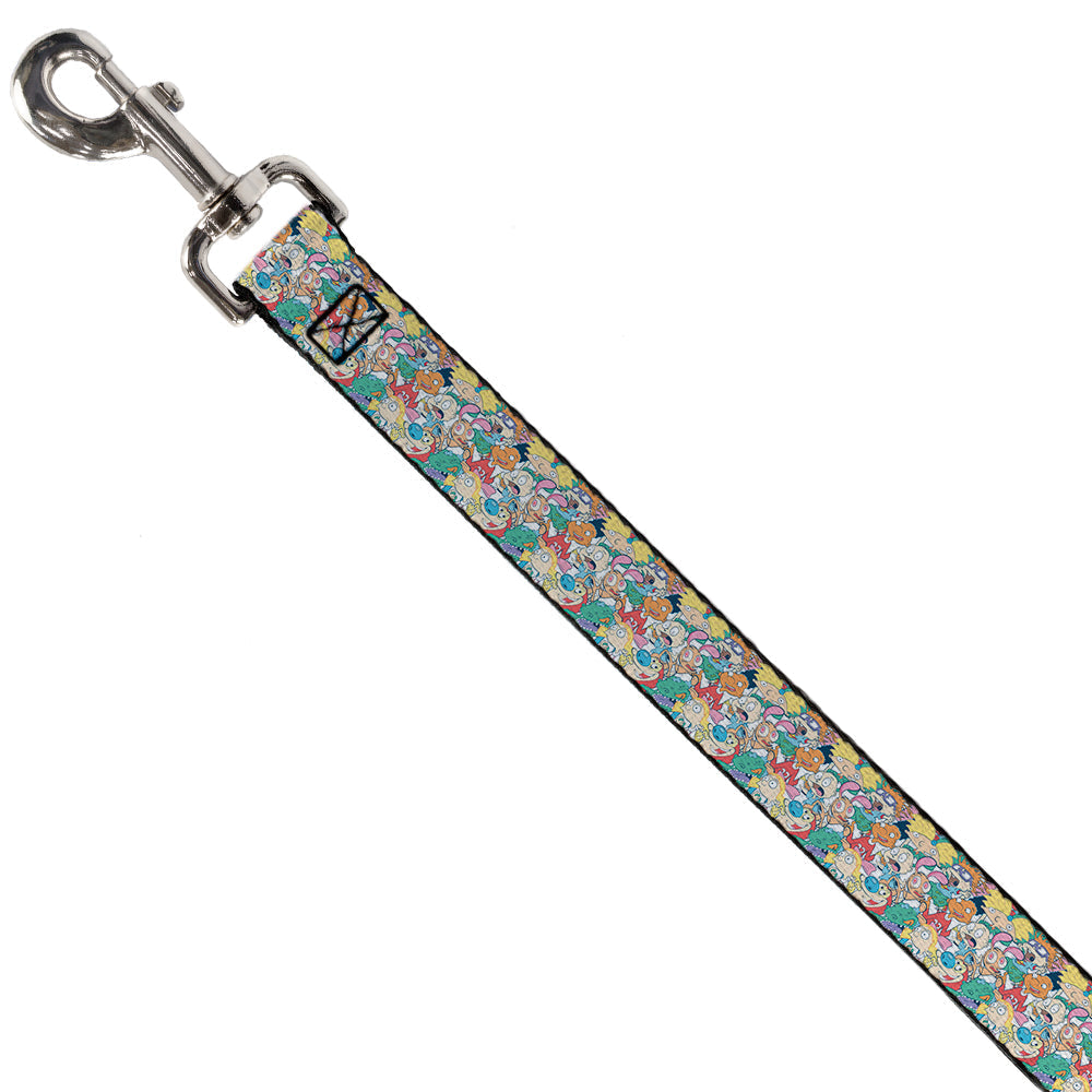Dog Leash - Nick 90s Rewind 8-Character Mash Up Collage White