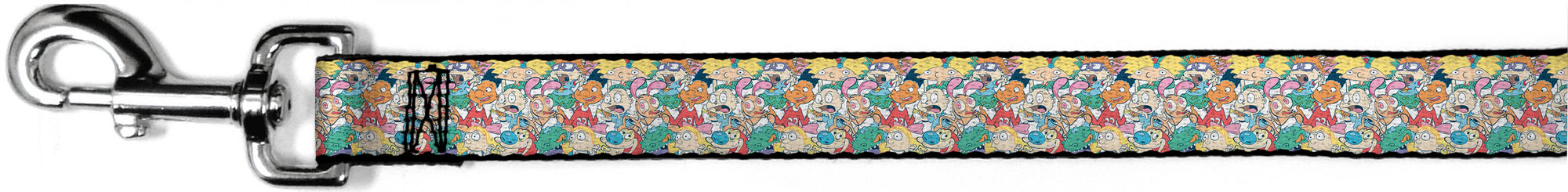 Dog Leash - Nick 90s Rewind 8-Character Mash Up Collage White