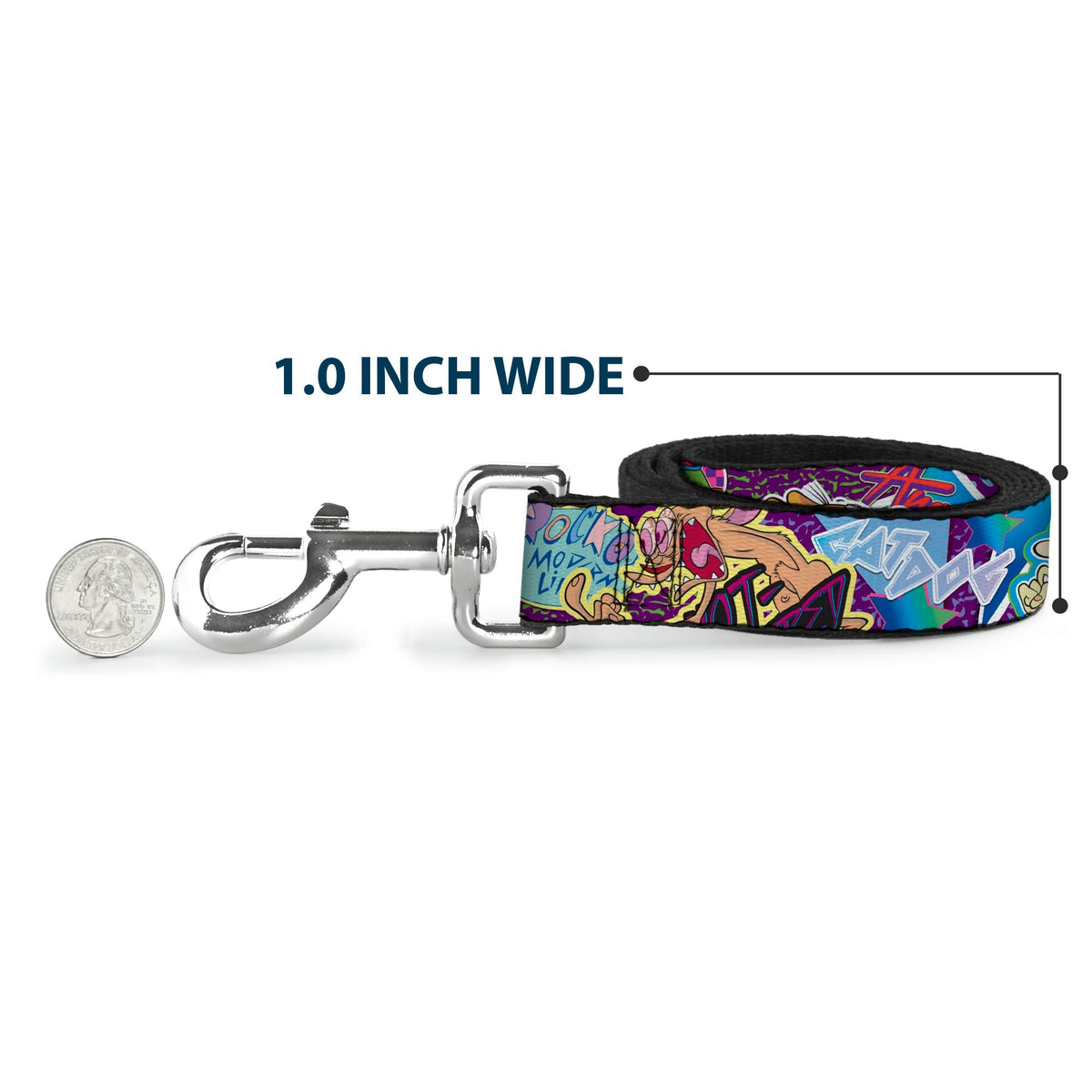 Dog Leash - Nick 90s Rewind 7-Character/4-Logo Collage 