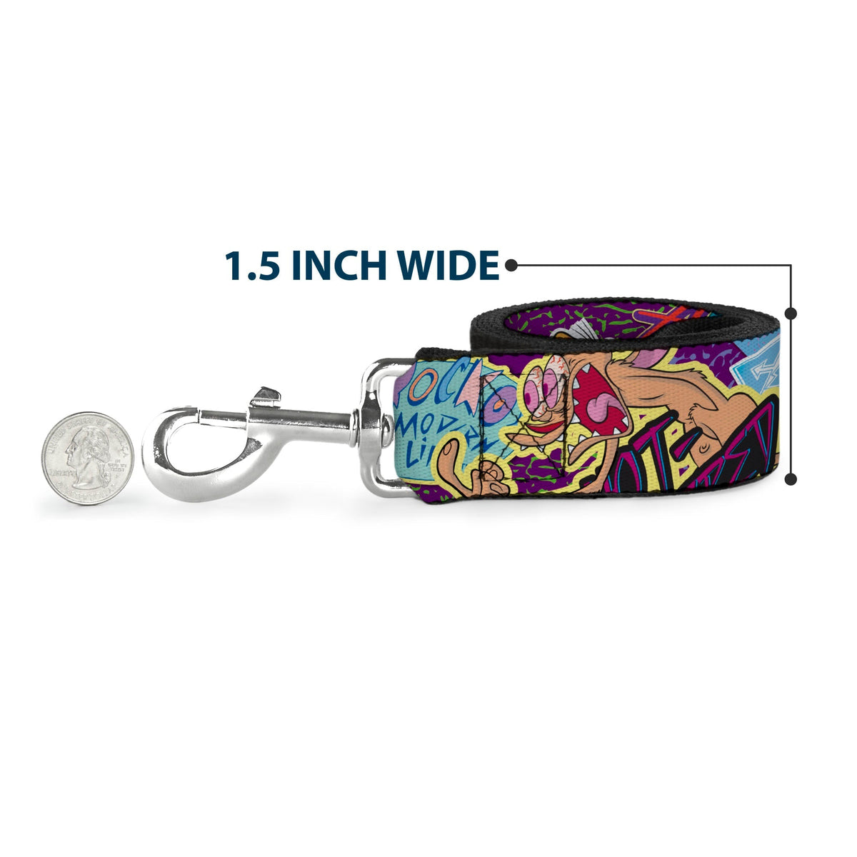 Dog Leash - Nick 90s Rewind 7-Character/4-Logo Collage 