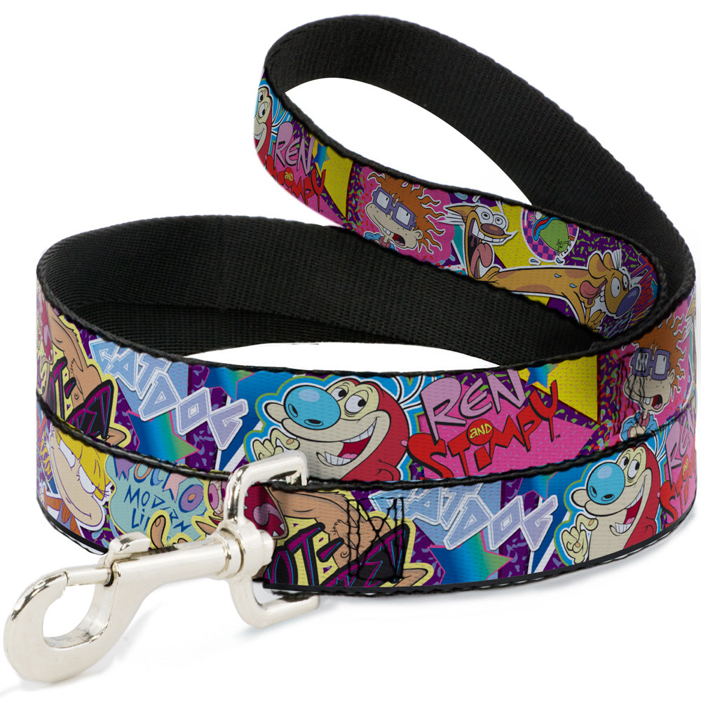 Dog Leash - Nick 90s Rewind 7-Character/4-Logo Collage 