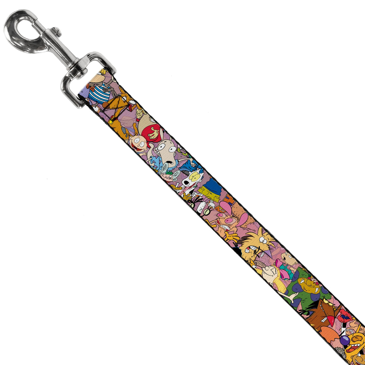 Dog Leash - Nick 90s Rewind Character Mash Up Collage2 Pinks 