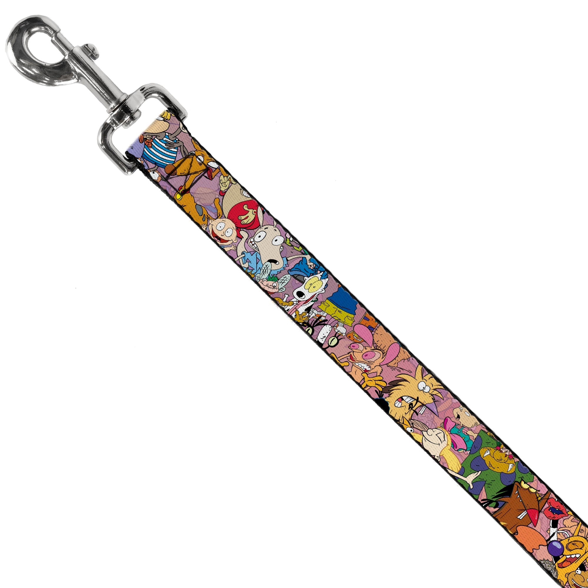 Dog Leash - Nick 90s Rewind Character Mash Up Collage2 Pinks 