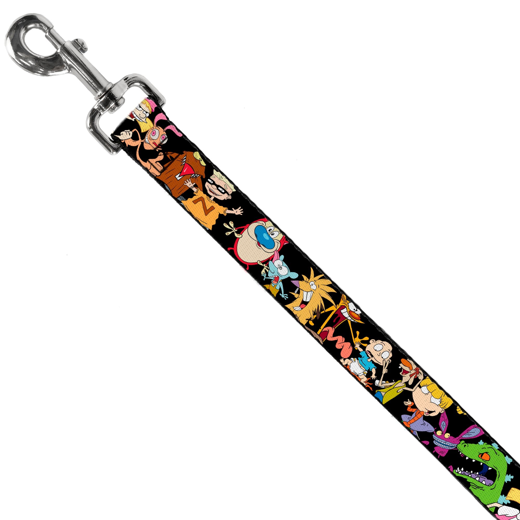 Dog Leash - Nick 90s 13-Character Poses Black - HT Animal Supply