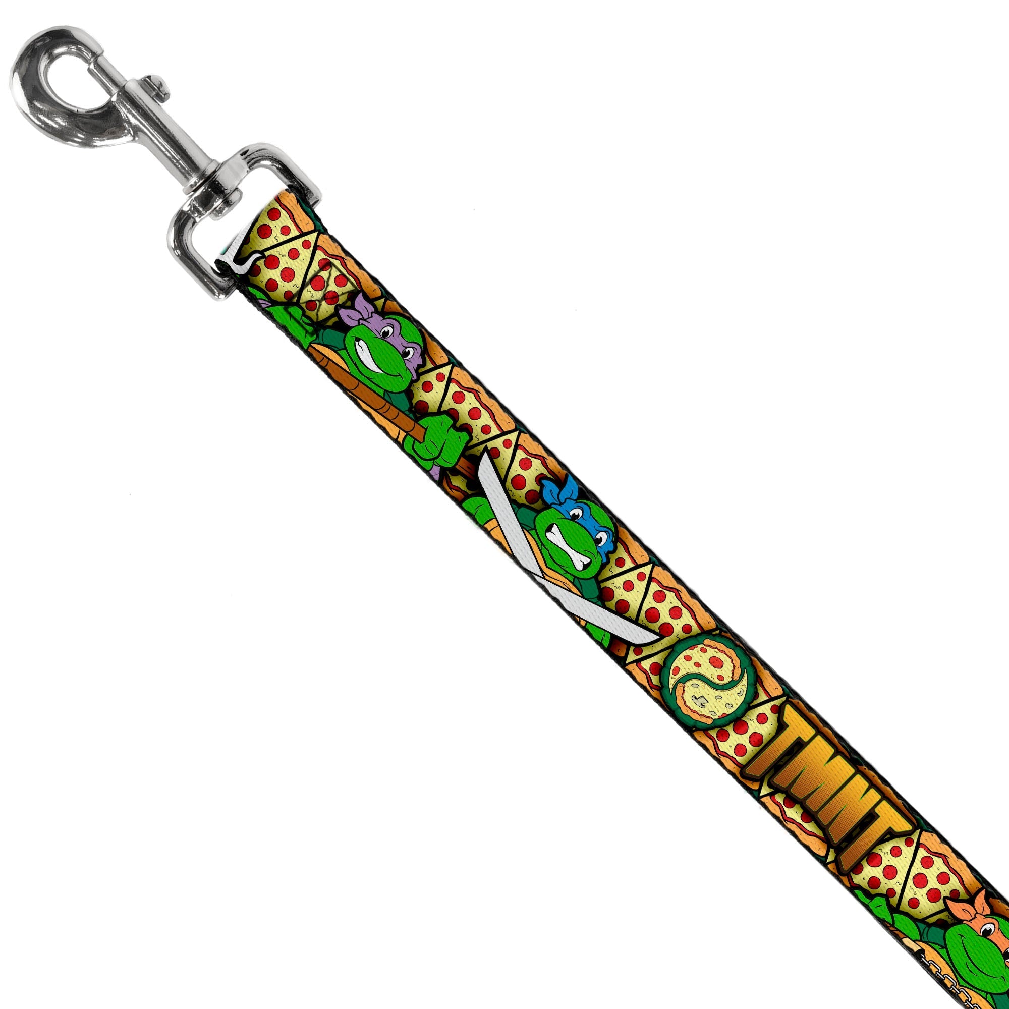 Dog Leash - Classic Teenage Mutant Ninja Turtles Turtle Poses/Pizza Slices 