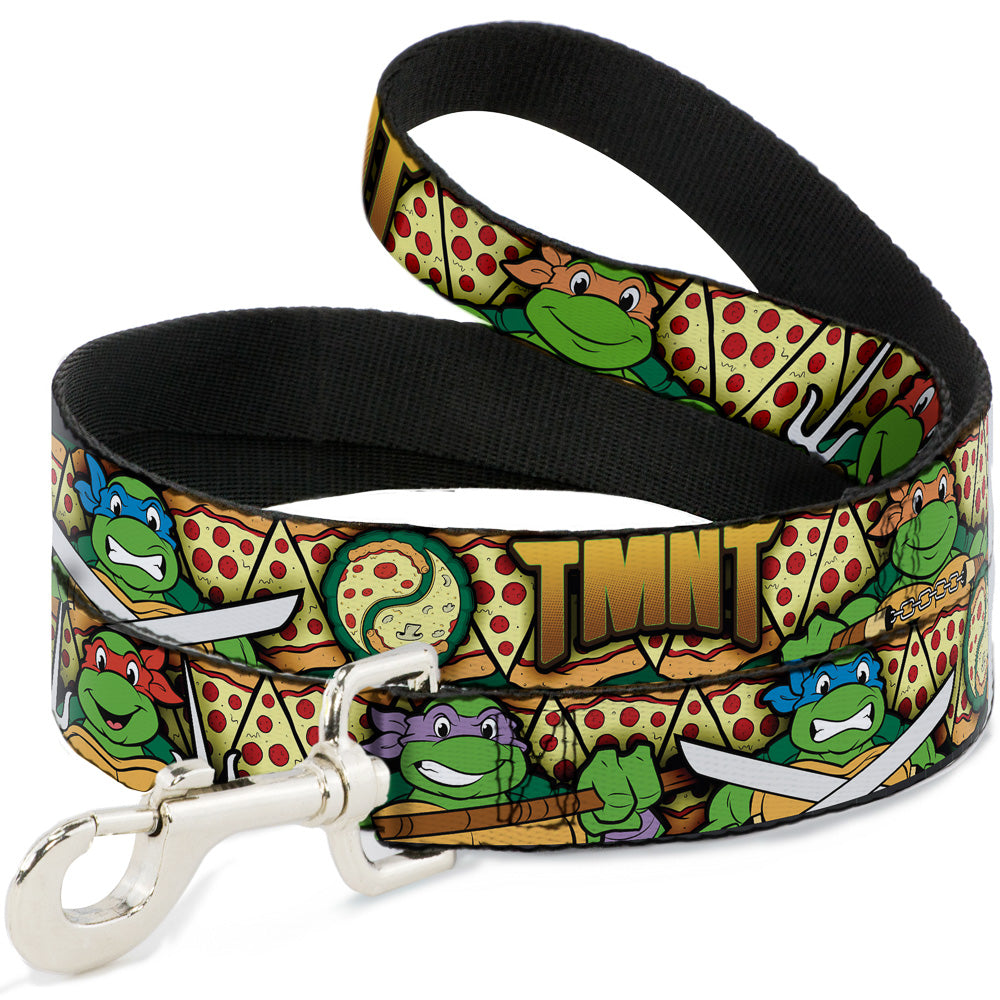 Dog Leash - Classic Teenage Mutant Ninja Turtles Turtle Poses/Pizza Slices 