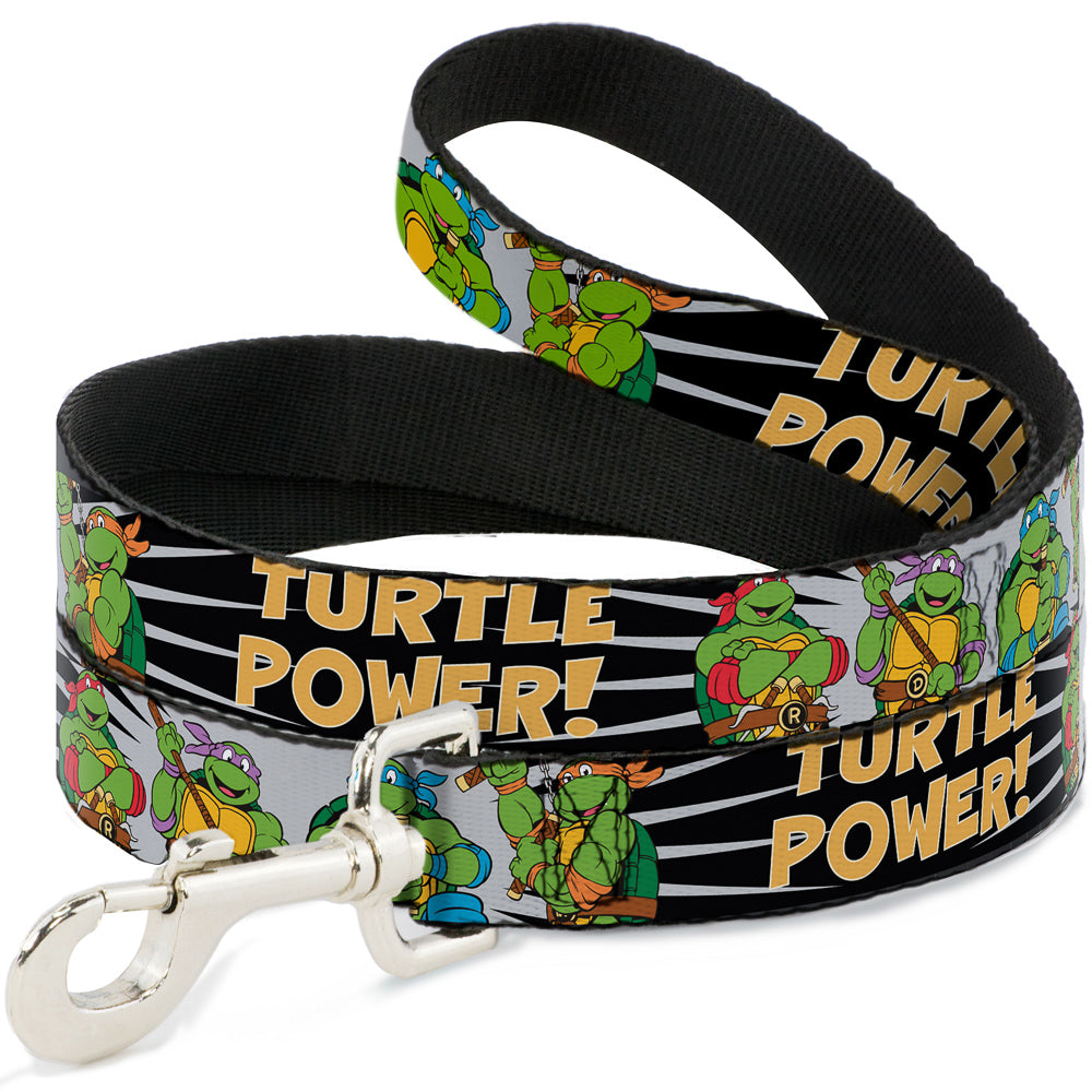 Dog Leash - Classic Teenage Mutant Ninja Turtles Group Pose/TURTLE POWER! - HT Animal Supply