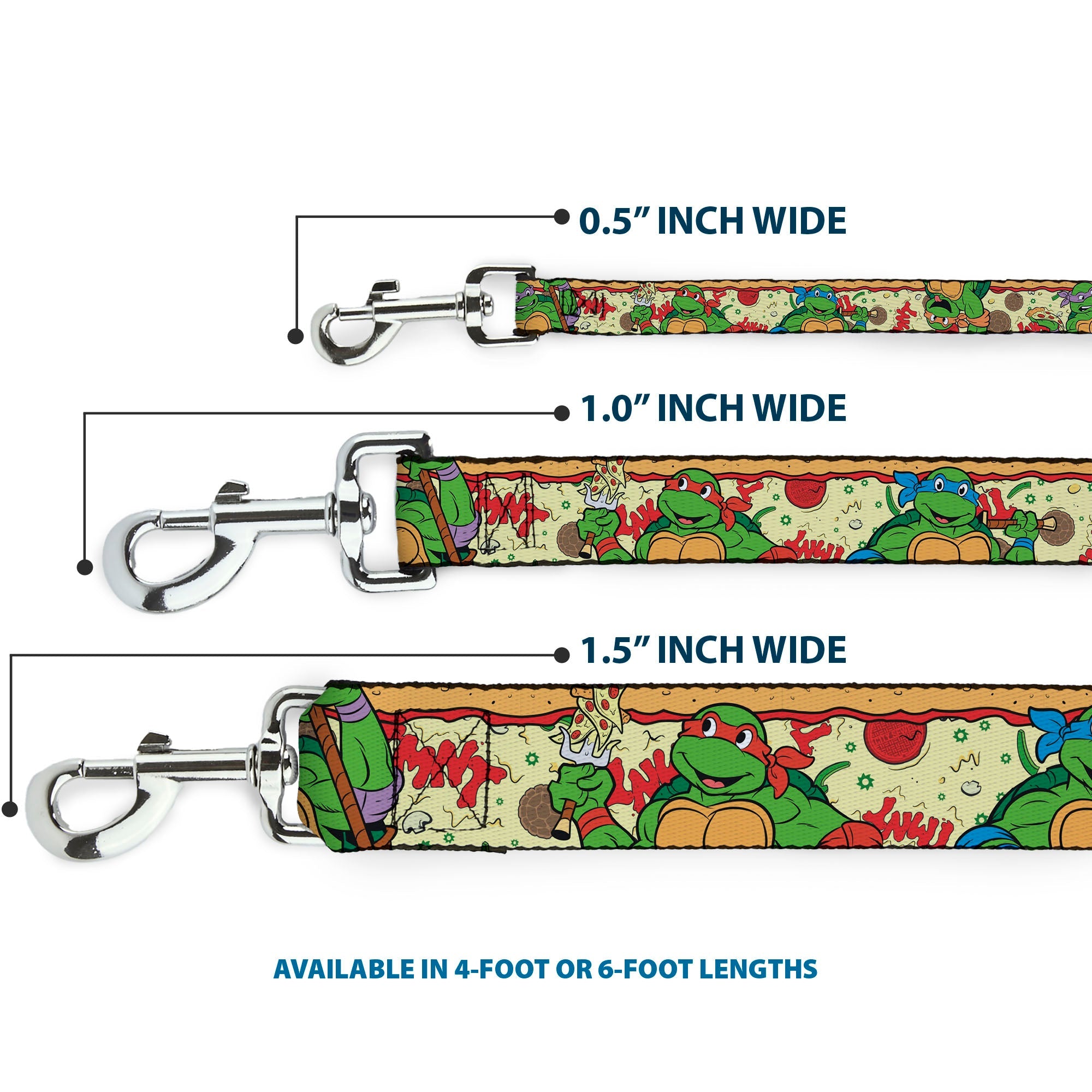 Dog Leash - Classic TMNT Turtle Pizza