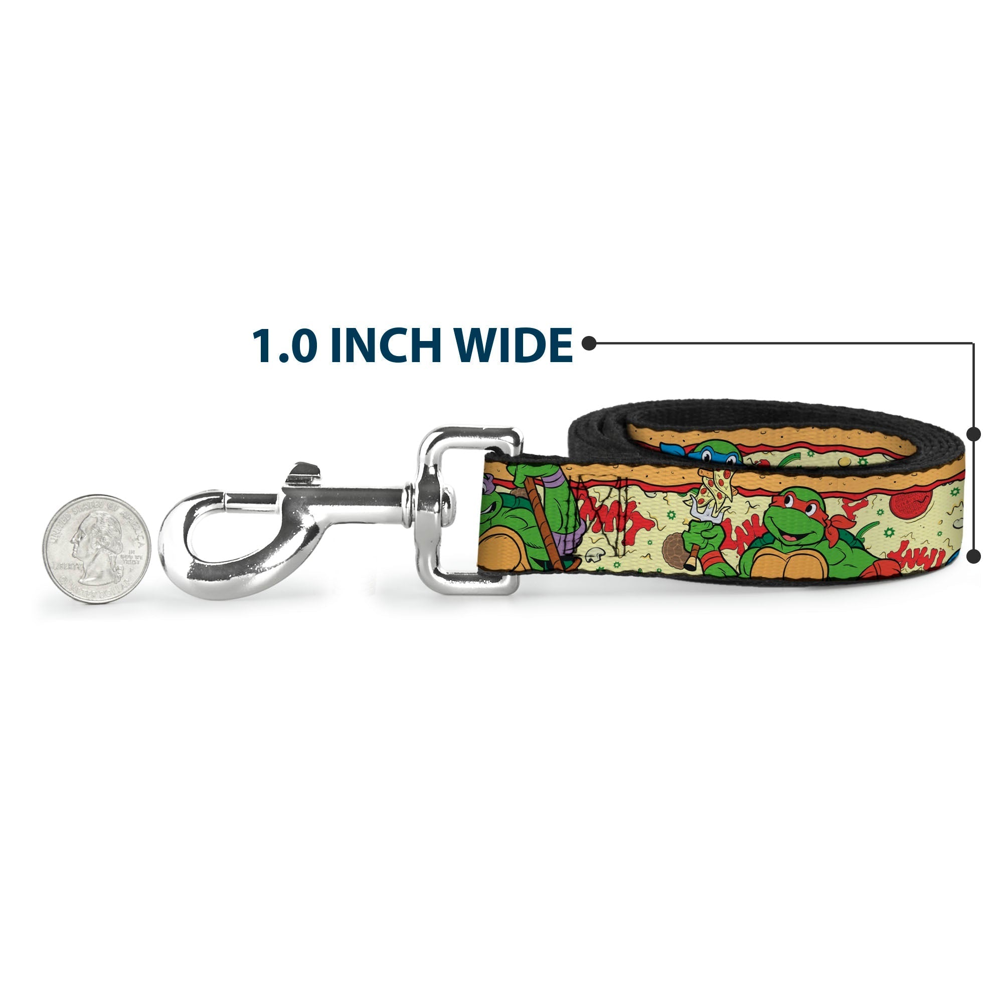 Dog Leash - Classic TMNT Turtle Pizza