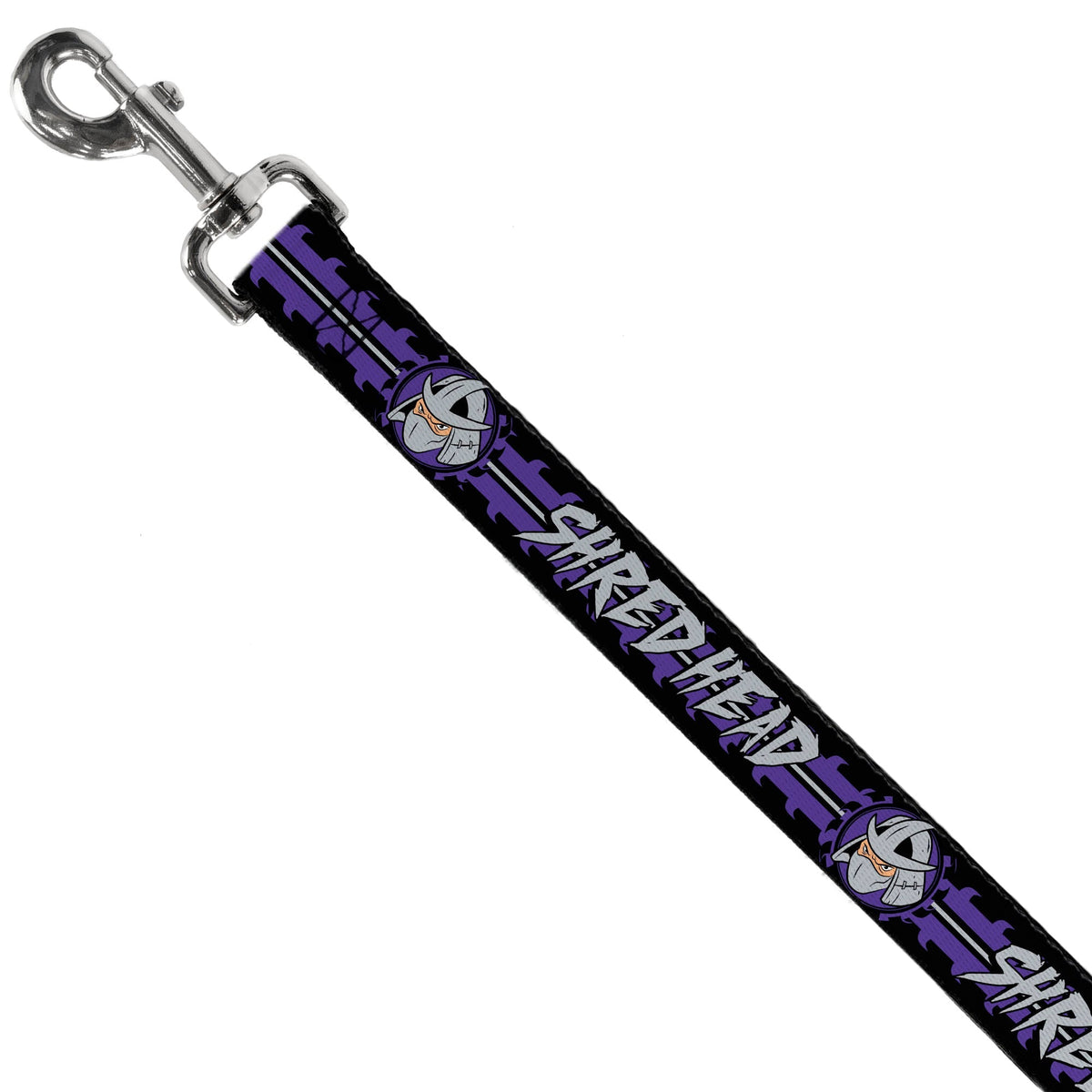 Dog Leash - Shredder Head SHRED HEAD/Stripe Black/Purple/Gray 