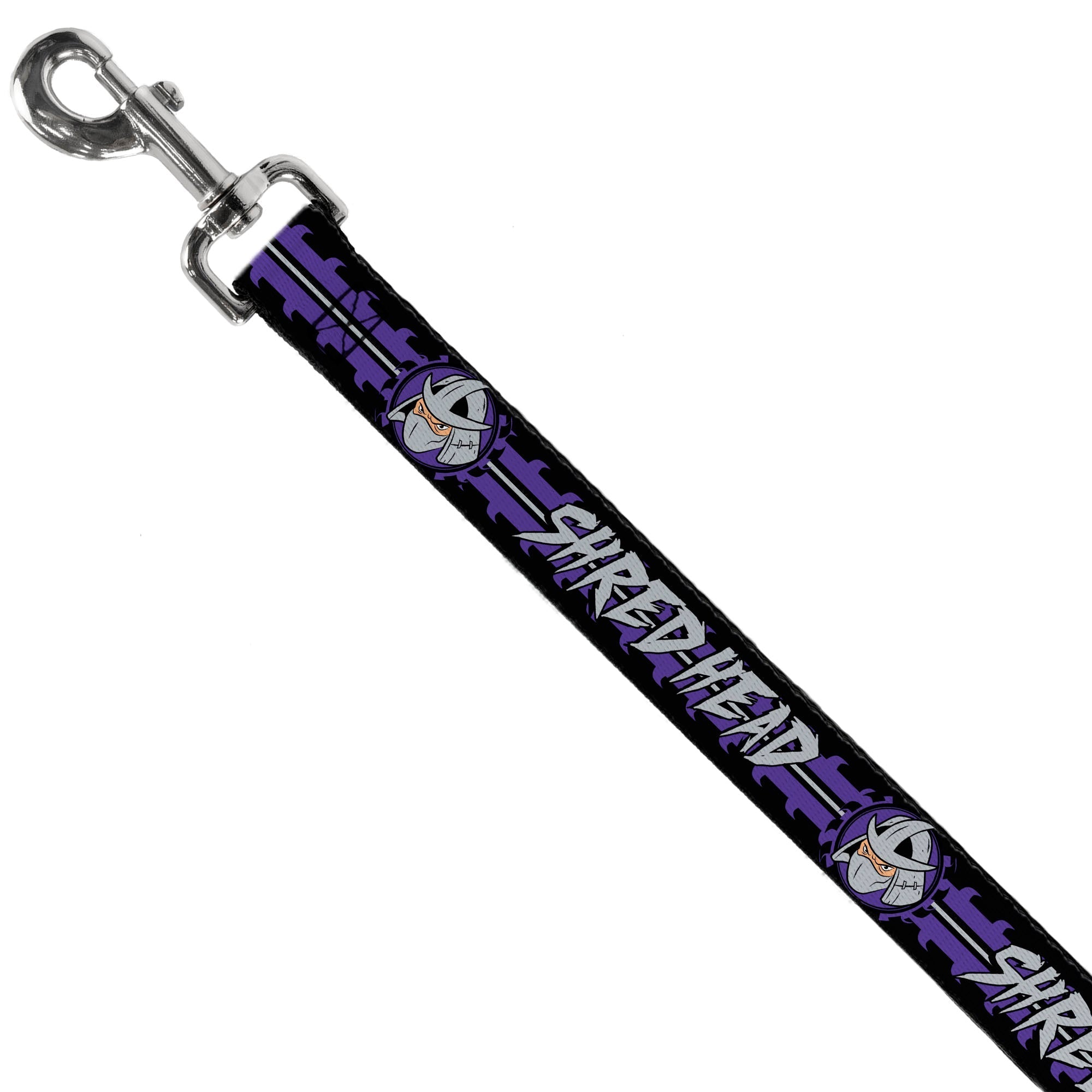 Dog Leash - Shredder Head SHRED HEAD/Stripe Black/Purple/Gray 
