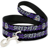 Dog Leash - Shredder Head SHRED HEAD/Stripe Black/Purple/Gray