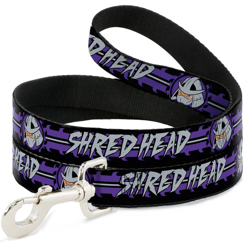 Dog Leash - Shredder Head SHRED HEAD/Stripe Black/Purple/Gray 