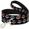 Buckle-Down Teenage Mutant Ninja Turtles TMNT 4-Turtle Road Rebel Skulls Dog Leash