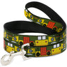Dog Leash - Classic TMNT Ninja Turtles Party Van All Sides Green/Yellow/Orange