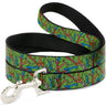 Dog Leash - Teenage Mutant Ninja Turtles Faces Stacked Green/Multi Color