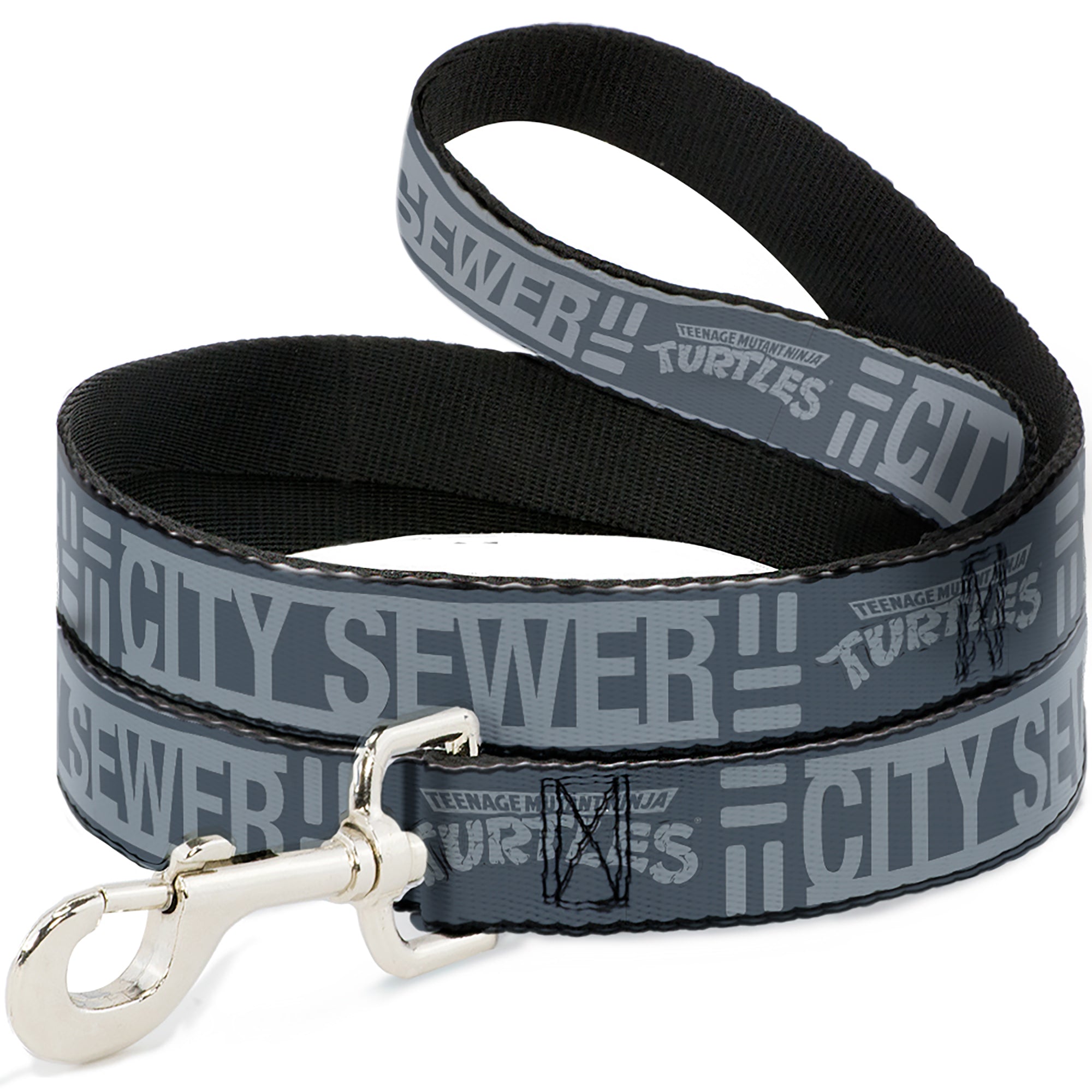 Dog Leash - TEENAGE MUTANT NINJA TURTLES CITY SEWER Title Logo Grays 
