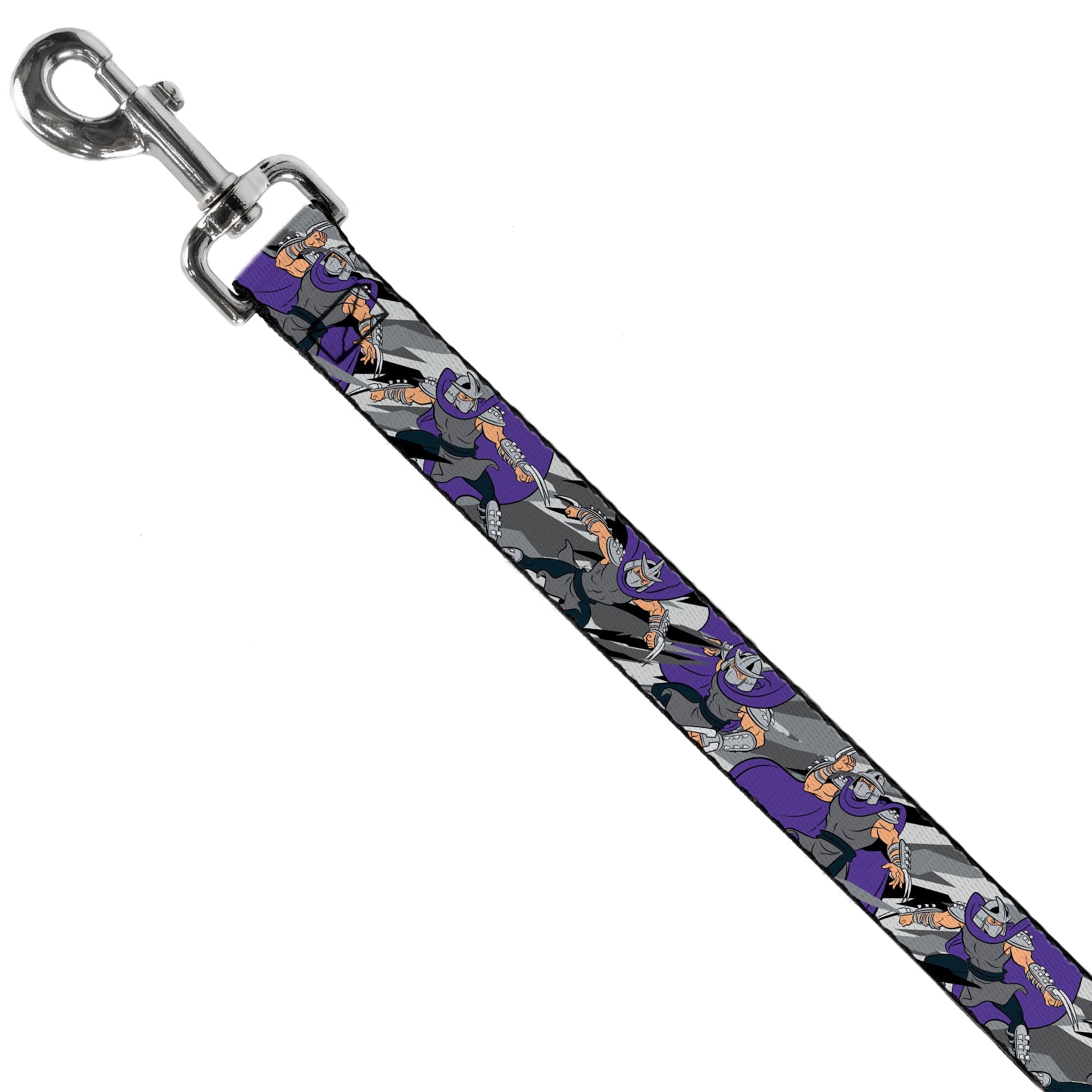 Dog Leash - Teenage Mutant Ninja Turtles Shredder Action Poses Grays/Purple 