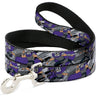 Dog Leash - Teenage Mutant Ninja Turtles Shredder Action Poses Grays/Purple