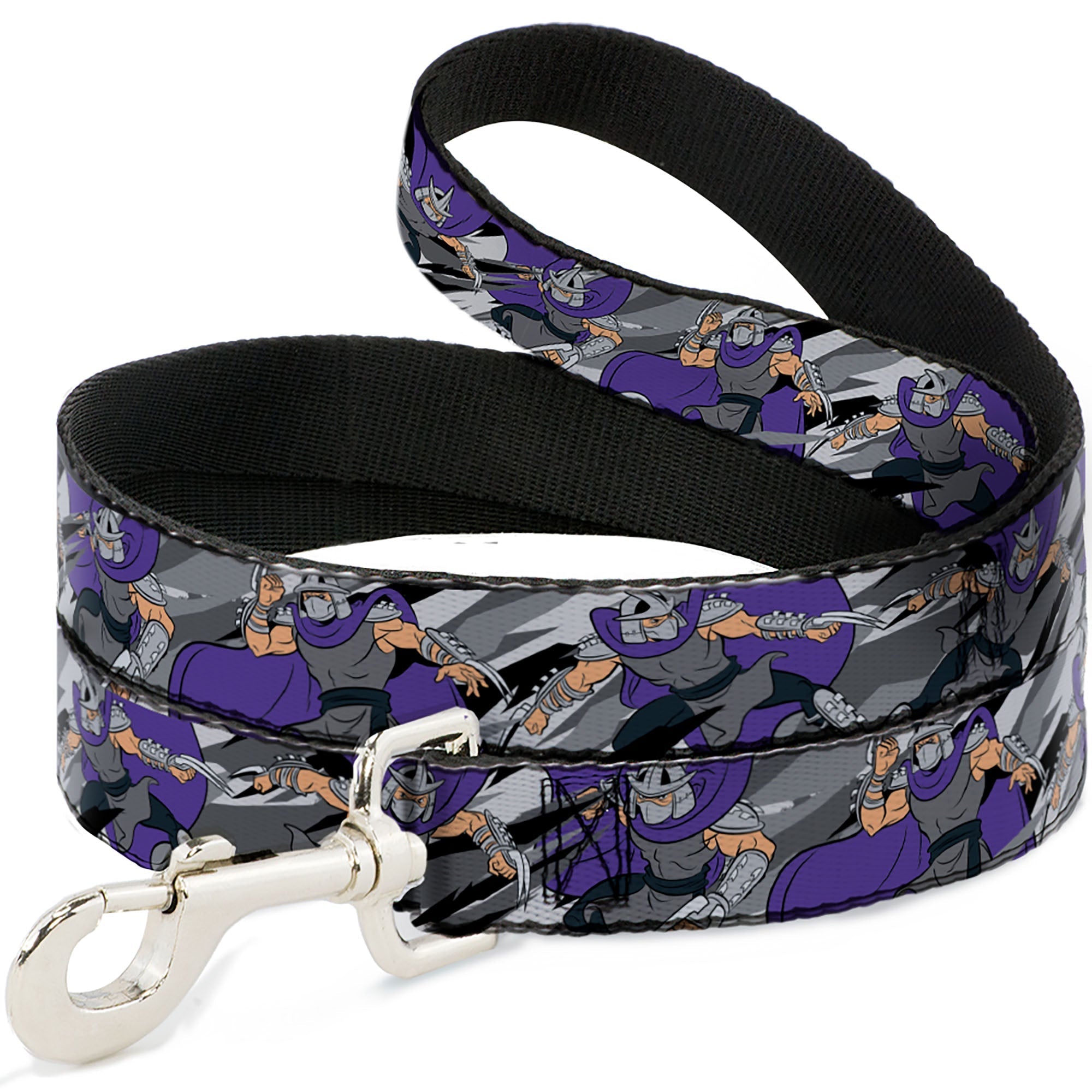 Dog Leash - Teenage Mutant Ninja Turtles Shredder Action Poses Grays/Purple 