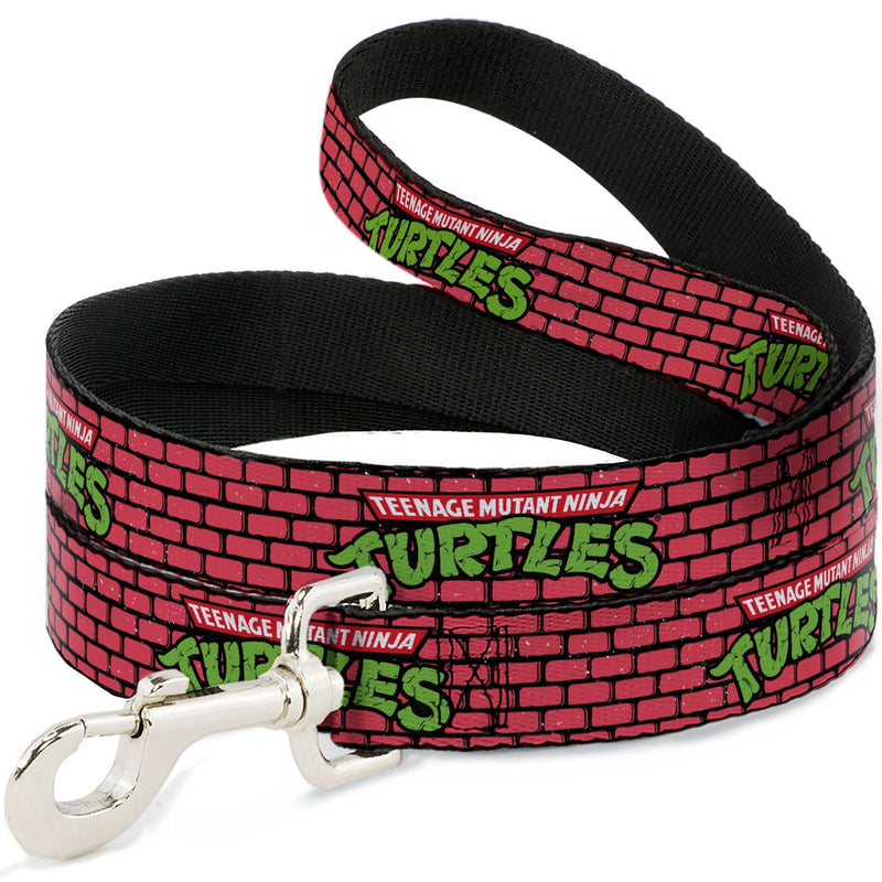 Dog Leash - TEENAGE MUTANT NINJA TURTLES Brick Title Logo Red 