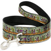 Dog Leash - Teenage Mutant Ninja Turtles Battle Foot Soldiers Ninjas Video Game Scene Tan