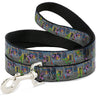 Dog Leash - Teenage Mutant Ninja Turtles Battle Purple Foot Soldier Ninja Video Game Scene Grays